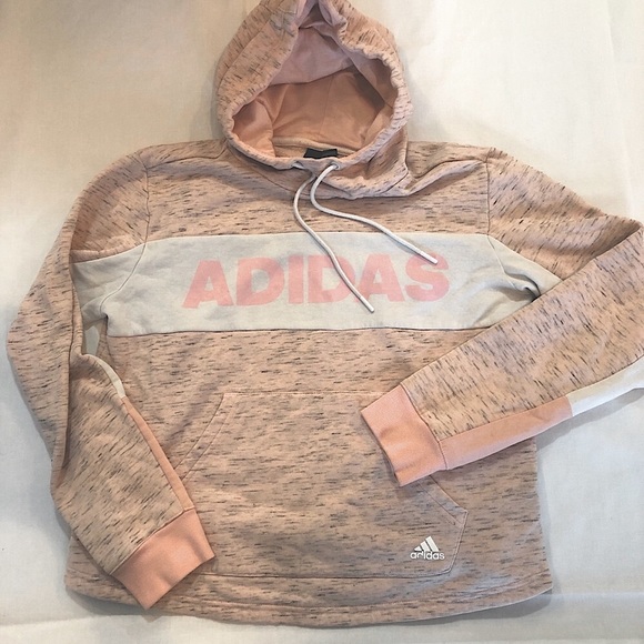 Adidas Heather pink Women’s pullover hoodie size M - Picture 3 of 6